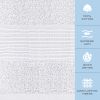 Resort Collection Soft Washcloth Face & Body Towel Set 12 Pack White 12x12 in Luxury Hotel Plush & Absorbent Cotton Washclothes