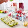 Wholesale 64 cubes fridge Ice Cube Tray with Large Bin and Lid