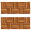Decking Tiles Vertical Pattern 11.8"x11.8" Acacia Set of 20