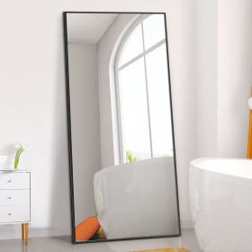 71x32 Inch Full Length Mirror, Modern Design Standing Floor Mirror, Full Body Mirror for Living Room, Bedroom, Bathroom, Cloakroom, Hallway (Color: as Pic)