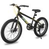US 20 Inch Mountain Bike for Boy Girl Ages 7-16 Year Old, 3 Inch Wide Knobby Tire, 7 Speed Shimano, Disc Brakes, Fat Tire
